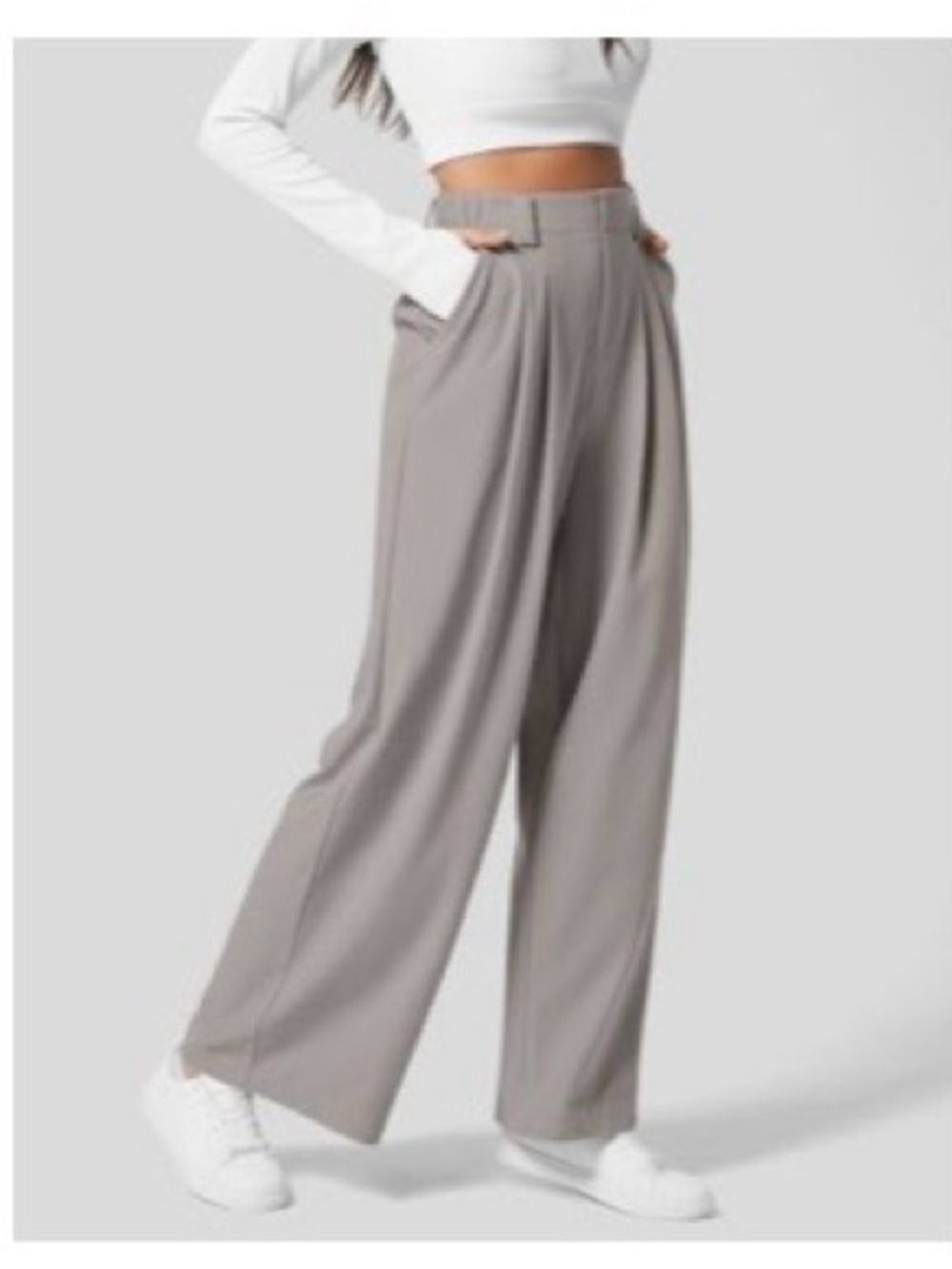 HALARA Flex™ High Waisted Pocket Wide Leg Waffle